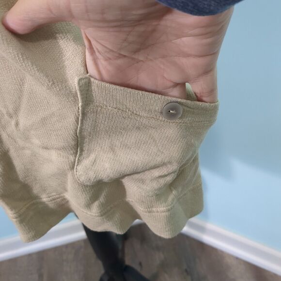 FRESH PRODUCE one size Pocket TUNIC Top tan beige - Picture 3 of 7